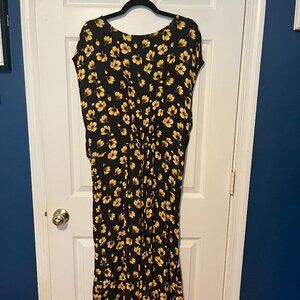 Yellow Poppi Midi dress